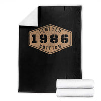 40th Birthday Throw Blanket 1986 Limited Edition Gifts For Turning 40