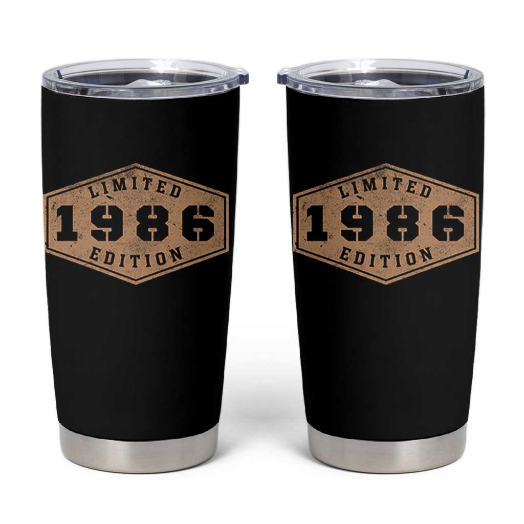 40th Birthday Tumbler Cup 1986 Limited Edition Gifts For Turning 40