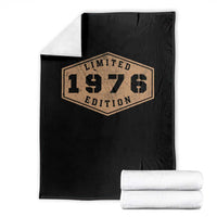 50th Birthday Throw Blanket 1976 Limited Edition Gifts For Turning 50
