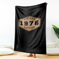 50th Birthday Throw Blanket 1976 Limited Edition Gifts For Turning 50
