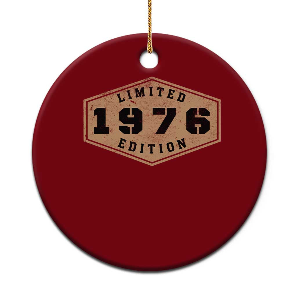 50th Birthday Ceramic Ornament 1976 Limited Edition Gifts For Turning 50