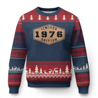 50th Birthday Ugly Christmas Sweater 1976 Limited Edition Gifts For Turning 50