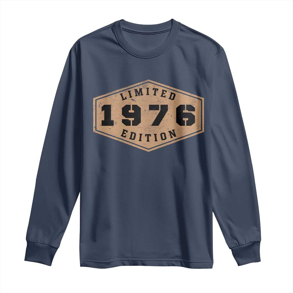 50th Birthday Long Sleeve Shirt 1976 Limited Edition Gifts For Turning 50