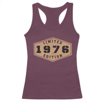 50th Birthday Racerback Tank Top 1976 Limited Edition Gifts For Turning 50