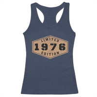 50th Birthday Racerback Tank Top 1976 Limited Edition Gifts For Turning 50