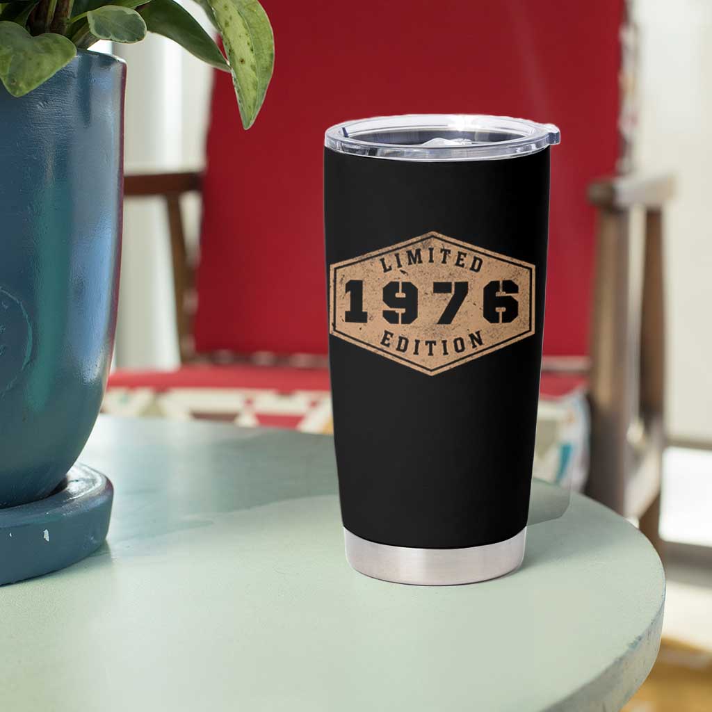 50th Birthday Tumbler Cup 1976 Limited Edition Gifts For Turning 50