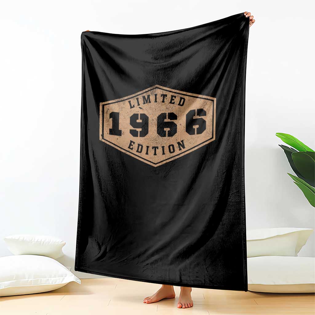 60th Birthday Throw Blanket 1966 Limited Edition Gifts For Turning 60