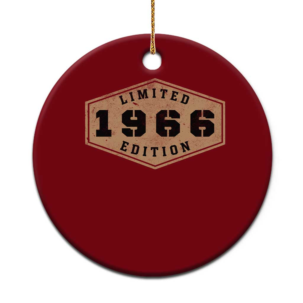60th Birthday Ceramic Ornament 1966 Limited Edition Gifts For Turning 60