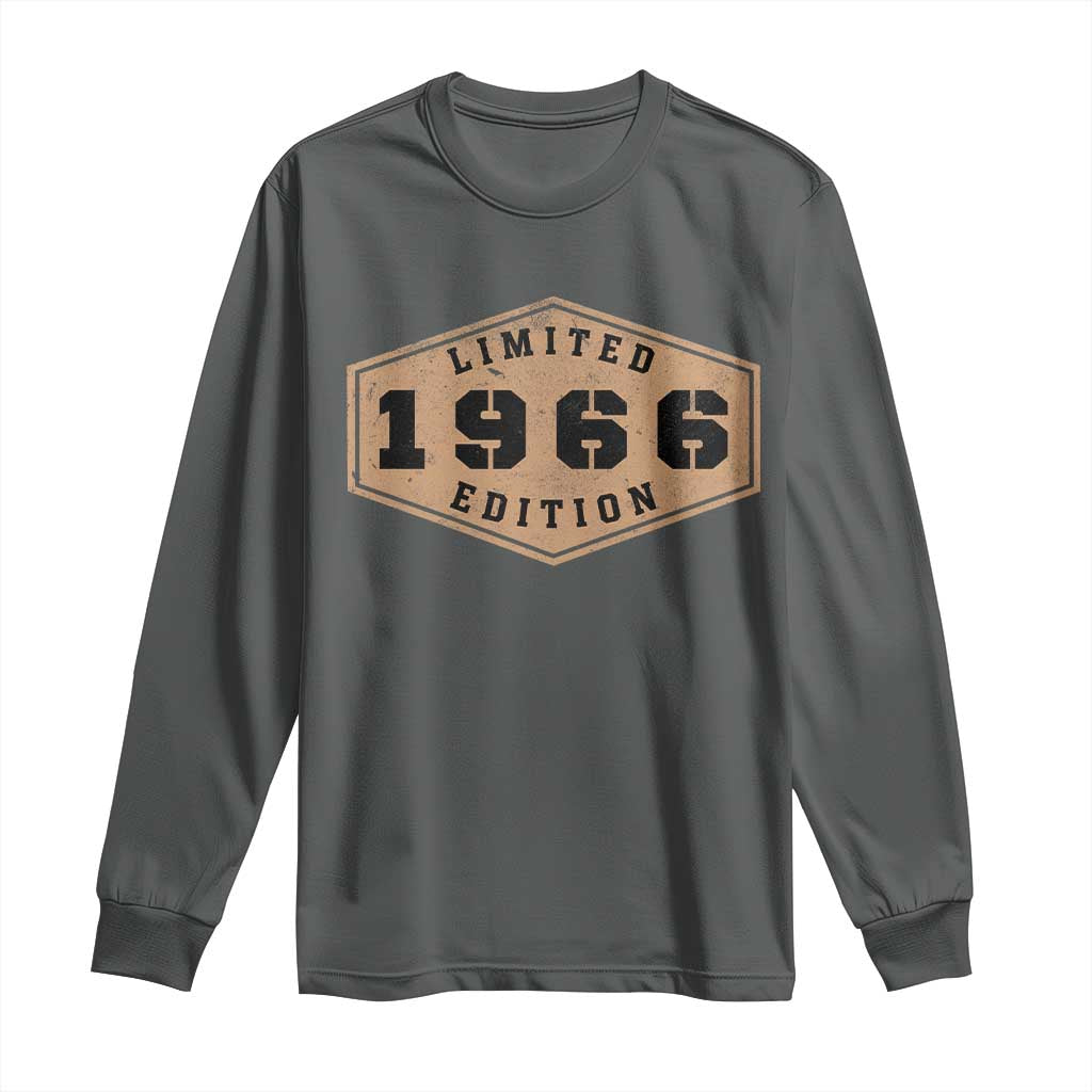 60th Birthday Long Sleeve Shirt 1966 Limited Edition Gifts For Turning 60