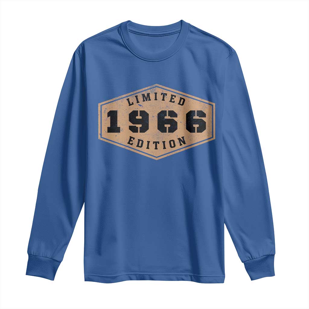60th Birthday Long Sleeve Shirt 1966 Limited Edition Gifts For Turning 60
