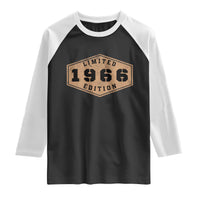60th Birthday Raglan Shirt 1966 Limited Edition Gifts For Turning 60