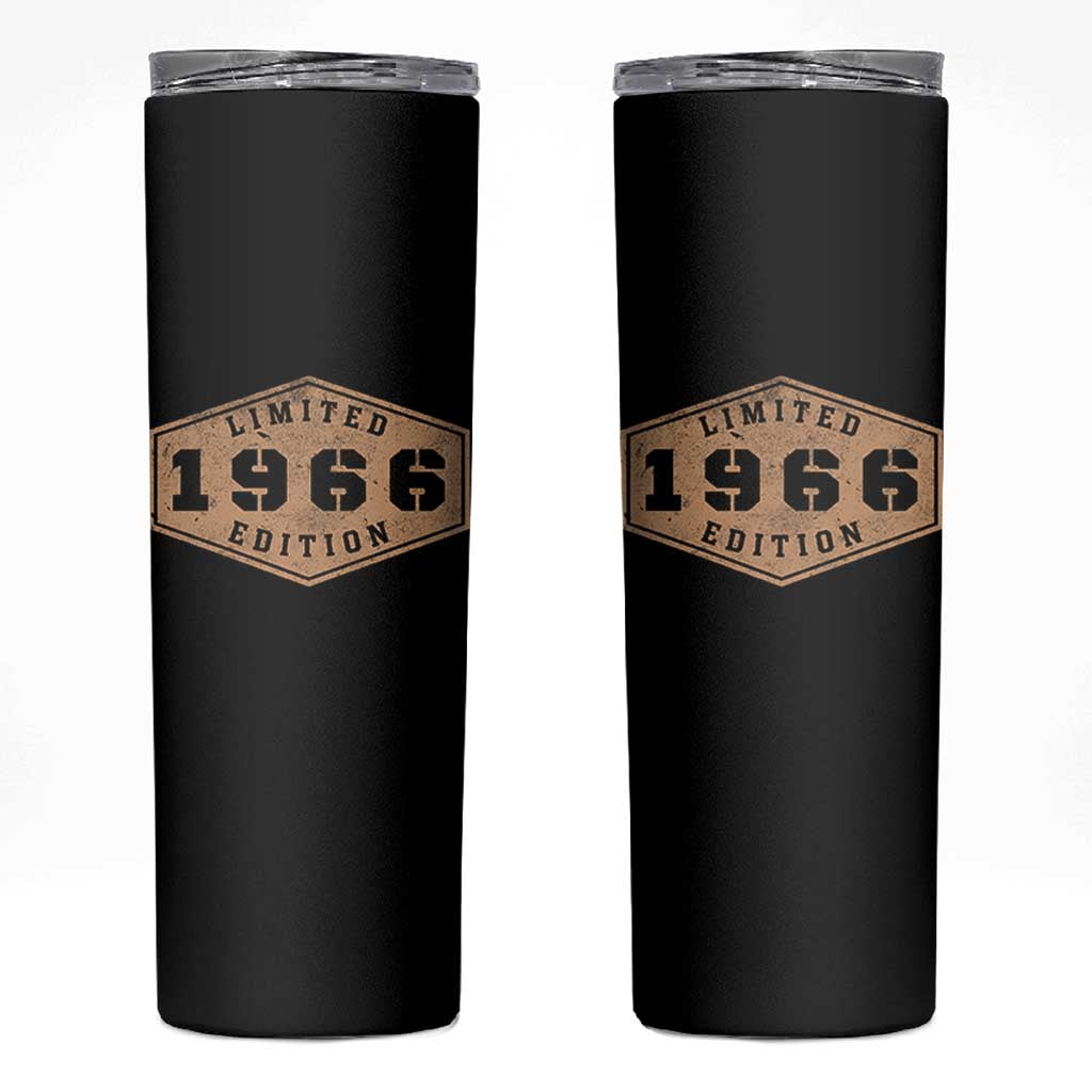 60th Birthday Skinny Tumbler 1966 Limited Edition Gifts For Turning 60