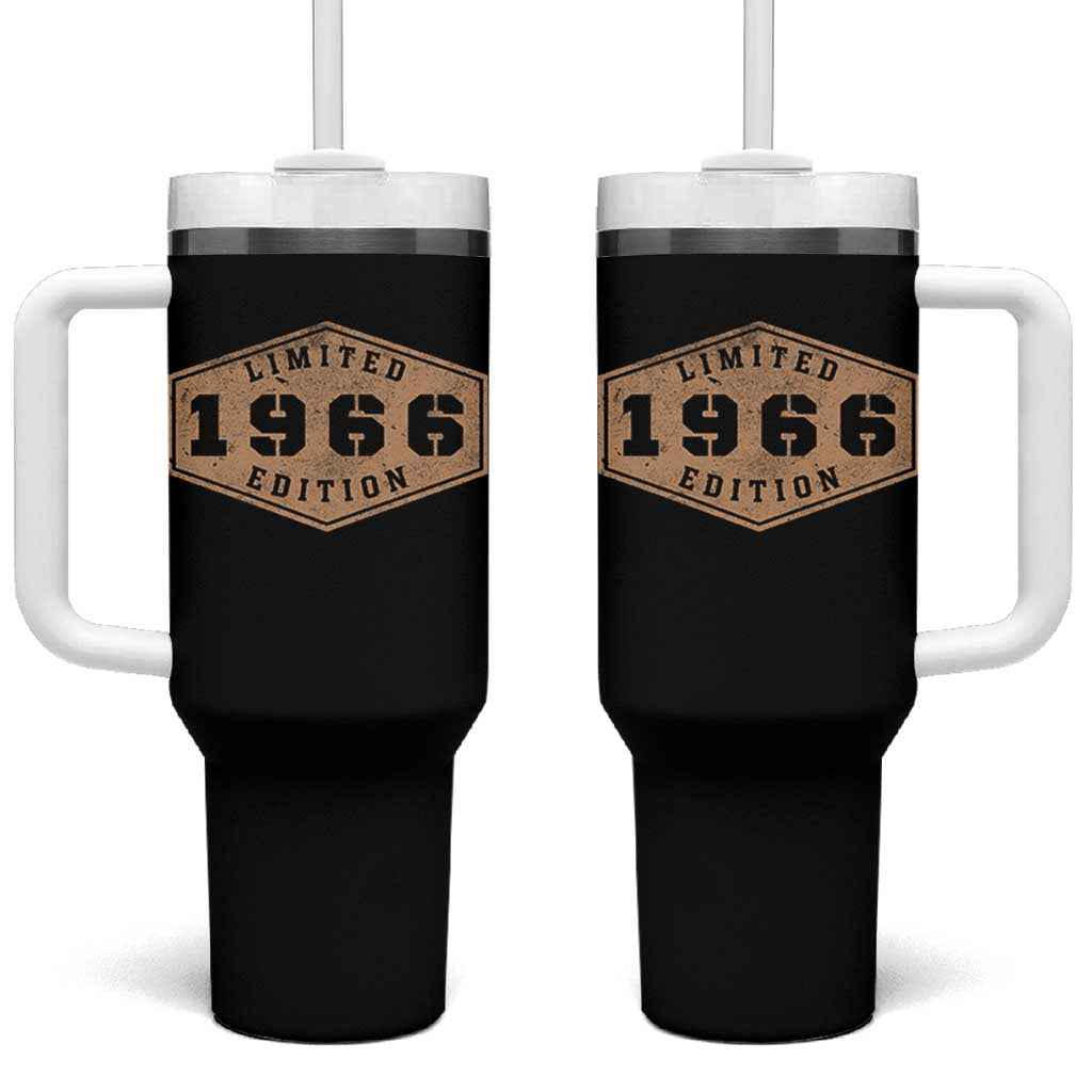 60th Birthday Tumbler With Handle 1966 Limited Edition Gifts For Turning 60