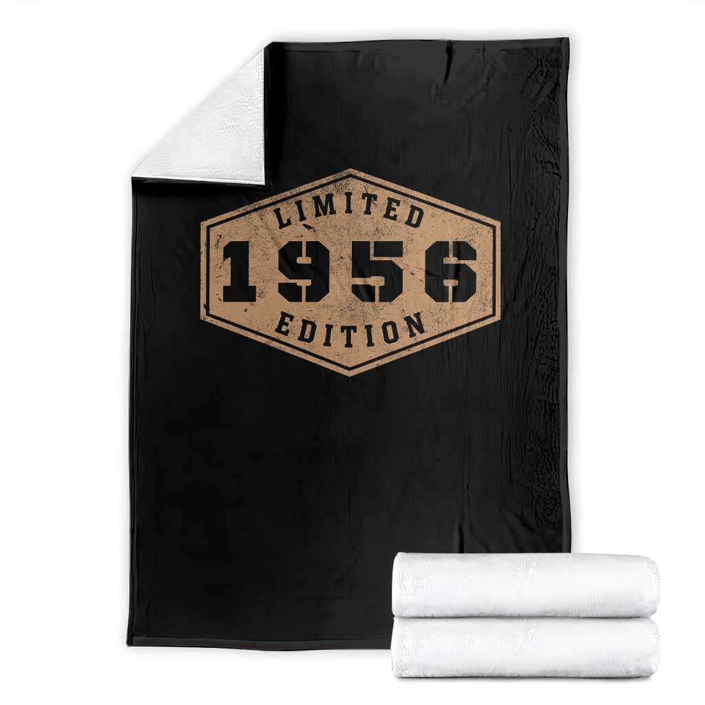70th Birthday Throw Blanket 1956 Limited Edition Gifts For Turning 70