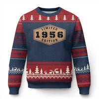 70th Birthday Ugly Christmas Sweater 1956 Limited Edition Gifts For Turning 70