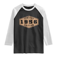 70th Birthday Raglan Shirt 1956 Limited Edition Gifts For Turning 70
