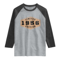 70th Birthday Raglan Shirt 1956 Limited Edition Gifts For Turning 70