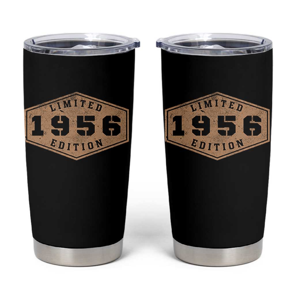 70th Birthday Tumbler Cup 1956 Limited Edition Gifts For Turning 70