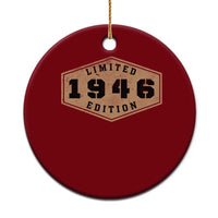 80th Birthday Ceramic Ornament 1946 Limited Edition Gifts For Turning 80