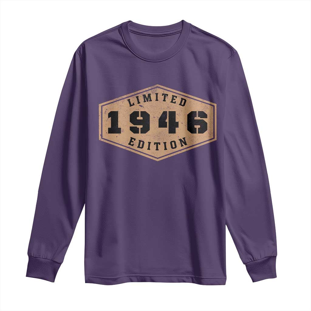 80th Birthday Long Sleeve Shirt 1946 Limited Edition Gifts For Turning 80