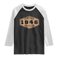 80th Birthday Raglan Shirt 1946 Limited Edition Gifts For Turning 80