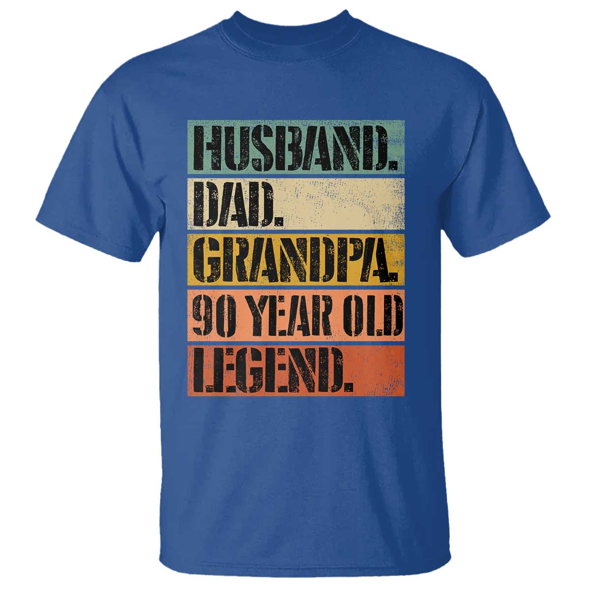 Husband Dad Grandpa 90 Year Old Legend T Shirt Funny 90th Birthday Fathers Day
