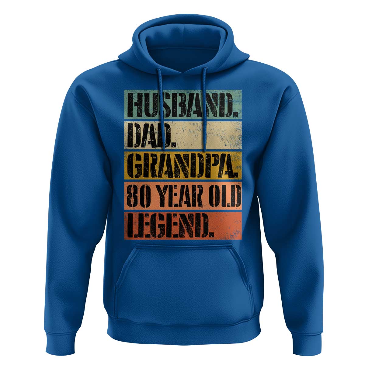 Husband Dad Grandpa 80 Year Old Legend Hoodie Funny 80th Birthday Fathers Day