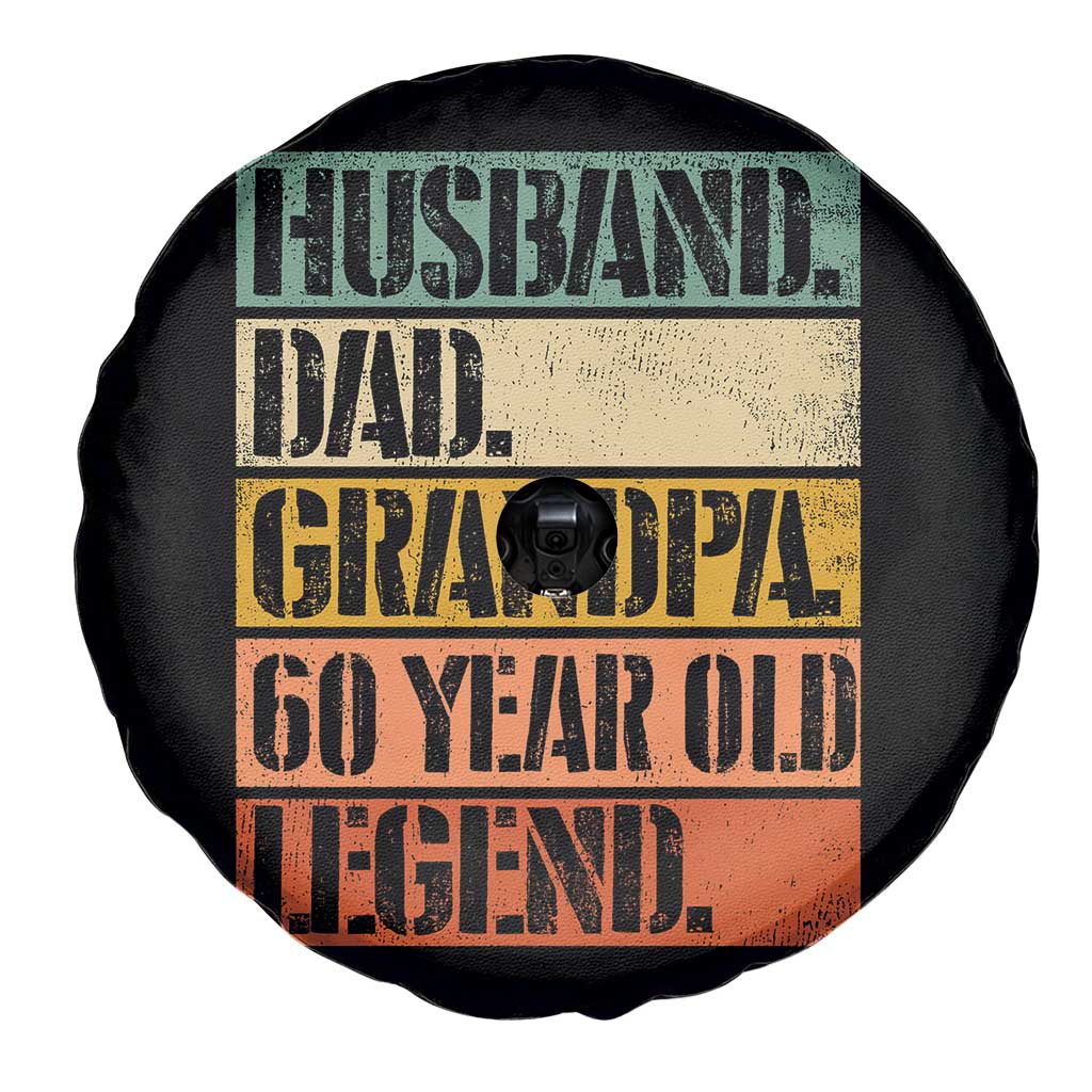 Husband Dad Grandpa 60 Year Old Legend Spare Tire Cover Funny 60th Birthday Fathers Day