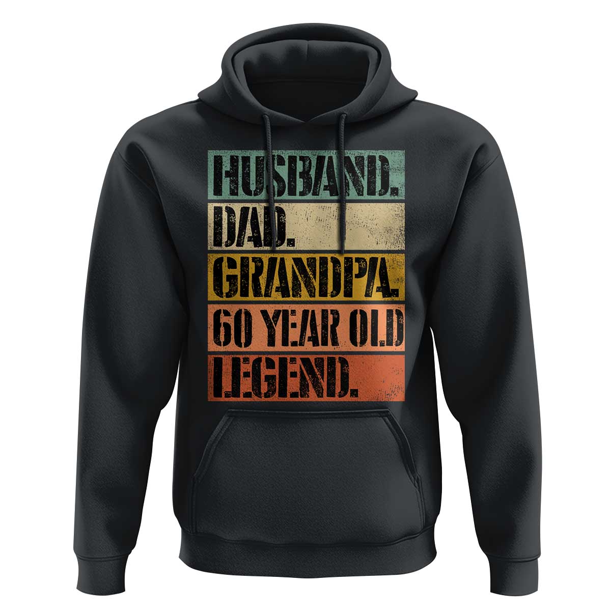Husband Dad Grandpa 60 Year Old Legend Hoodie Funny 60th Birthday Fathers Day