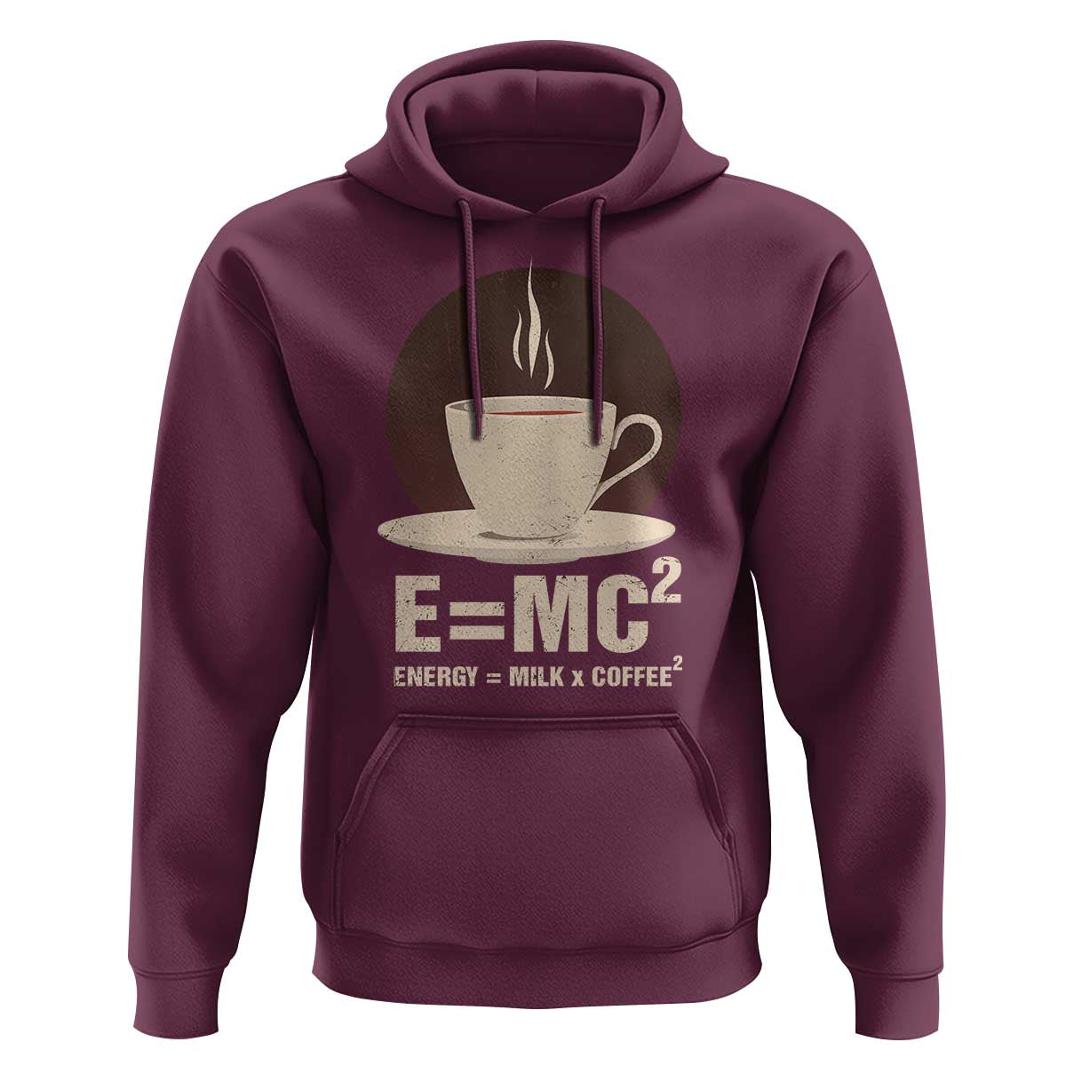 Funny Science Hoodie E=MC2 Energy Milk Coffee Formula - Wonder Print Shop