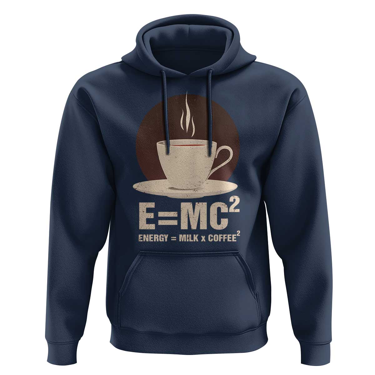 Funny Science Hoodie E=MC2 Energy Milk Coffee Formula - Wonder Print Shop