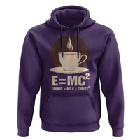 Funny Science Hoodie E=MC2 Energy Milk Coffee Formula - Wonder Print Shop