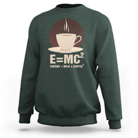 Funny Science Sweatshirt E=MC2 Energy Milk Coffee Formula - Wonder Print Shop