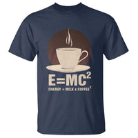 Funny Science T Shirt E=MC2 Energy Milk Coffee Formula - Wonder Print Shop
