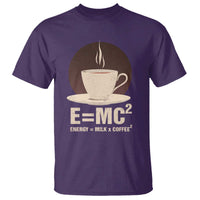 Funny Science T Shirt E=MC2 Energy Milk Coffee Formula - Wonder Print Shop