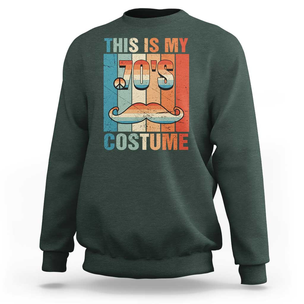 70s Styles Sweatshirt This Is My 70's Costume 1970s Outfit Retro Vintage Disco - Wonder Print Shop