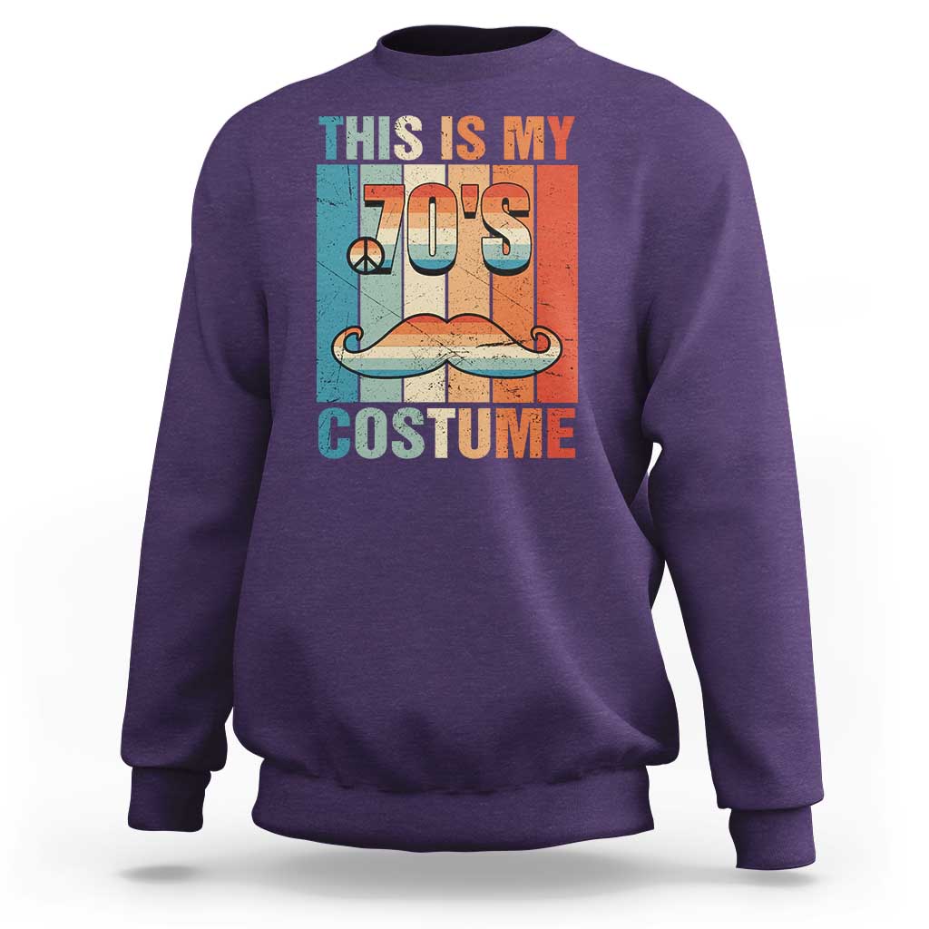 70s Styles Sweatshirt This Is My 70's Costume 1970s Outfit Retro Vintage Disco - Wonder Print Shop