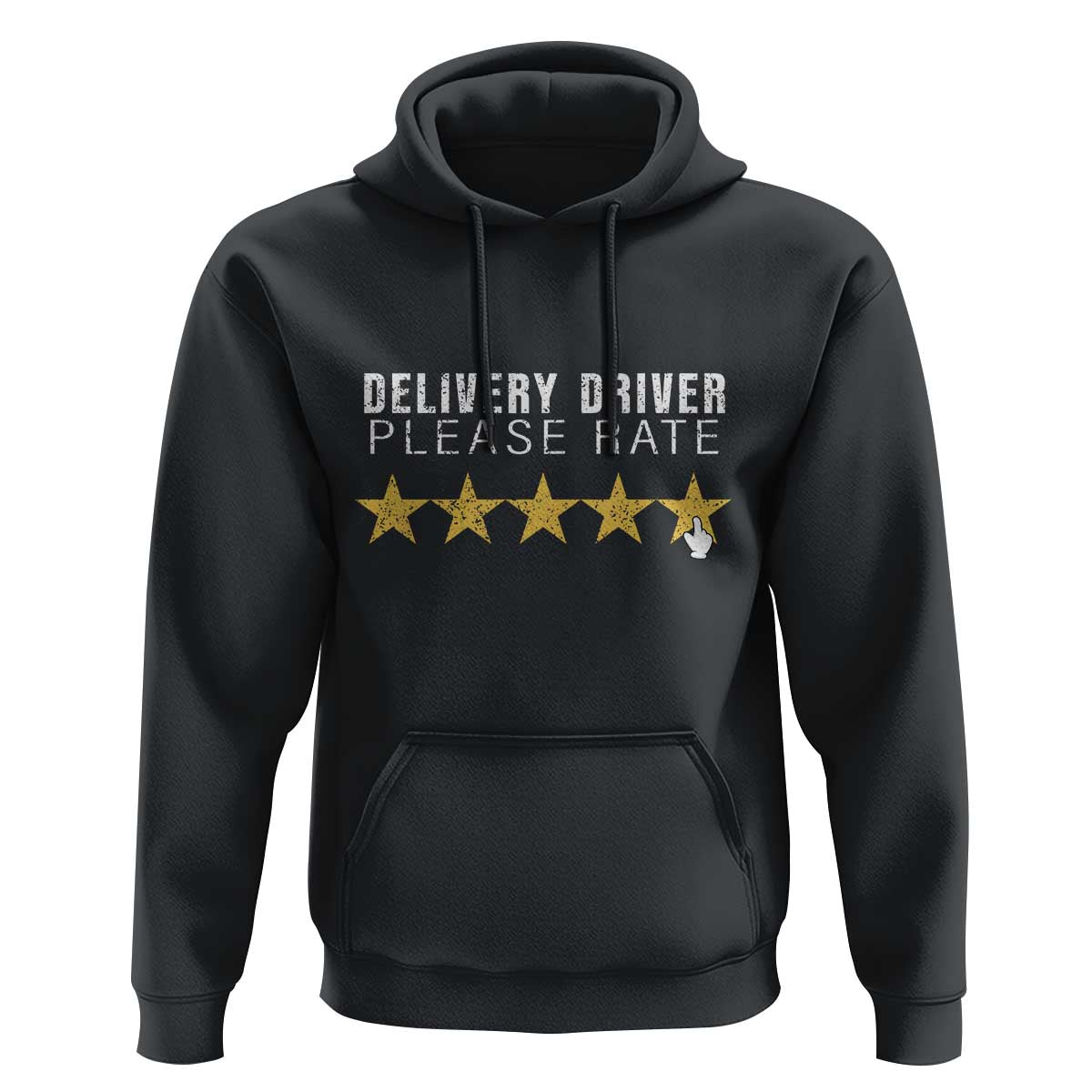 Delivery Driver Hoodie Please Rate Five Star Food Dash Dash Grub Grocery Deliveries Rating App - Wonder Print Shop