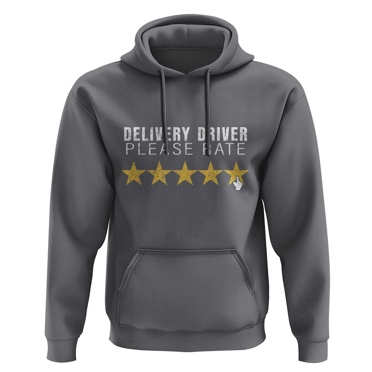 Delivery Driver Hoodie Please Rate Five Star Food Dash Dash Grub Grocery Deliveries Rating App - Wonder Print Shop
