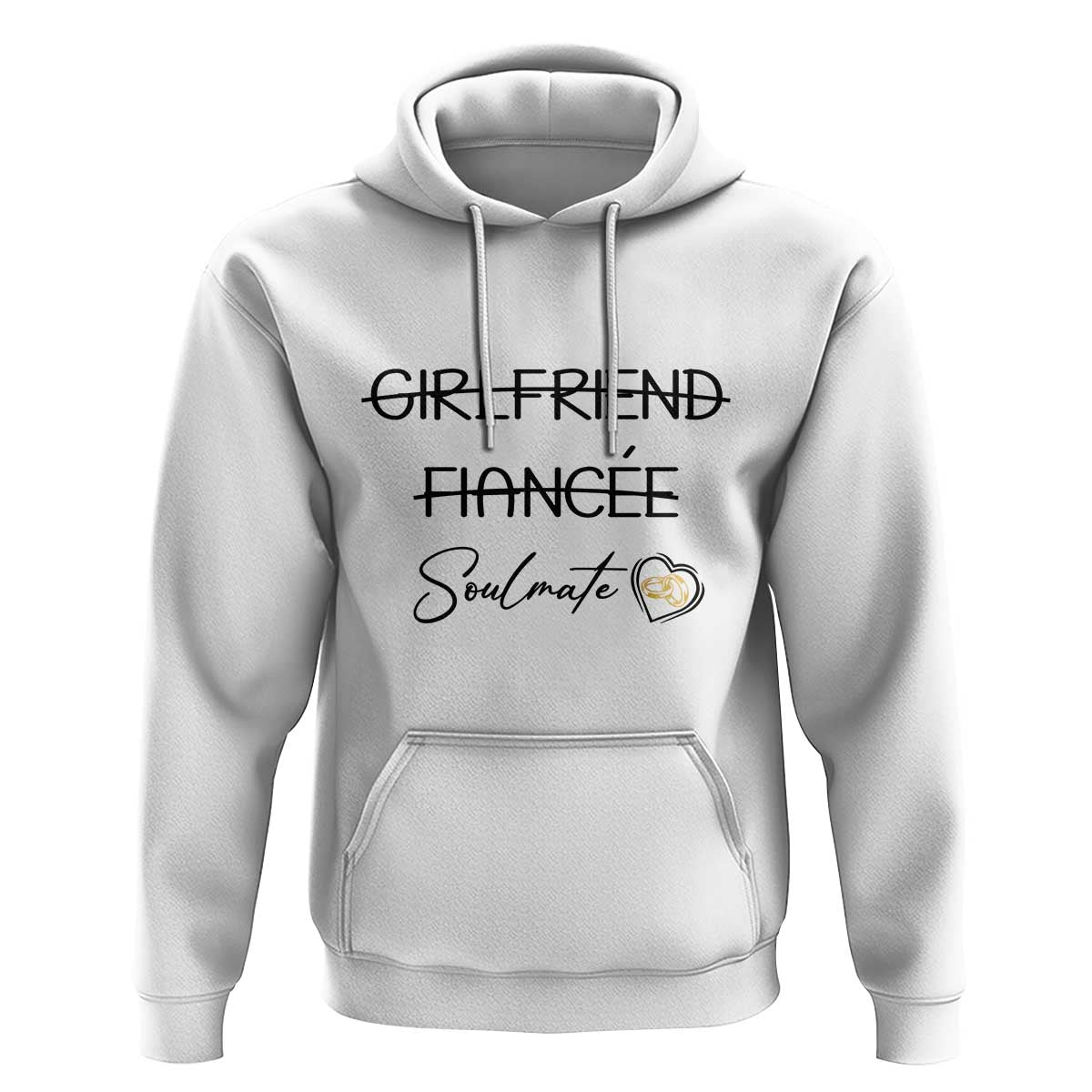 Funny Bride Hoodie Girlfriend Fiance Soulmate Engagement Honeymoon Vacation Diamond Ring - Wonder Print Shop