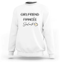 Funny Bride Sweatshirt Girlfriend Fiance Soulmate Engagement Honeymoon Vacation Diamond Ring - Wonder Print Shop