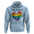 LGBTQ Hoodie Love Is Love Gay Pride LGBT Ally Vintage Rainbow Heart - Wonder Print Shop