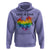 LGBTQ Hoodie Love Is Love Gay Pride LGBT Ally Vintage Rainbow Heart - Wonder Print Shop