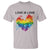 LGBTQ T Shirt Love Is Love Gay Pride LGBT Ally Vintage Rainbow Heart - Wonder Print Shop