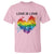 LGBTQ T Shirt Love Is Love Gay Pride LGBT Ally Vintage Rainbow Heart - Wonder Print Shop