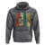 Funny Caribbean Vintage Palm Tree Sunset Summer Beach Vacation Hoodie