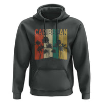 Funny Caribbean Vintage Palm Tree Sunset Summer Beach Vacation Hoodie