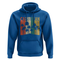 Funny Caribbean Vintage Palm Tree Sunset Summer Beach Vacation Hoodie