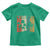 Funny Caribbean Vintage Palm Tree Sunset Summer Beach Vacation Toddler T Shirt