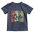 Funny Caribbean Vintage Palm Tree Sunset Summer Beach Vacation Toddler T Shirt